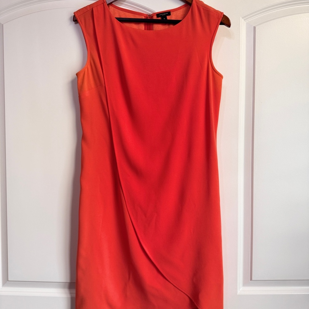 Ann Taylor Orange Ombré Shift Dress.  Size 6